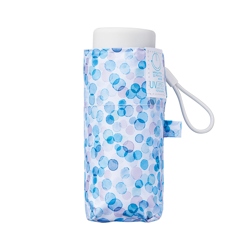 estaa  ミラクルテック プロ 晴雨兼用 カラフルドット 折りたたみ傘/BL